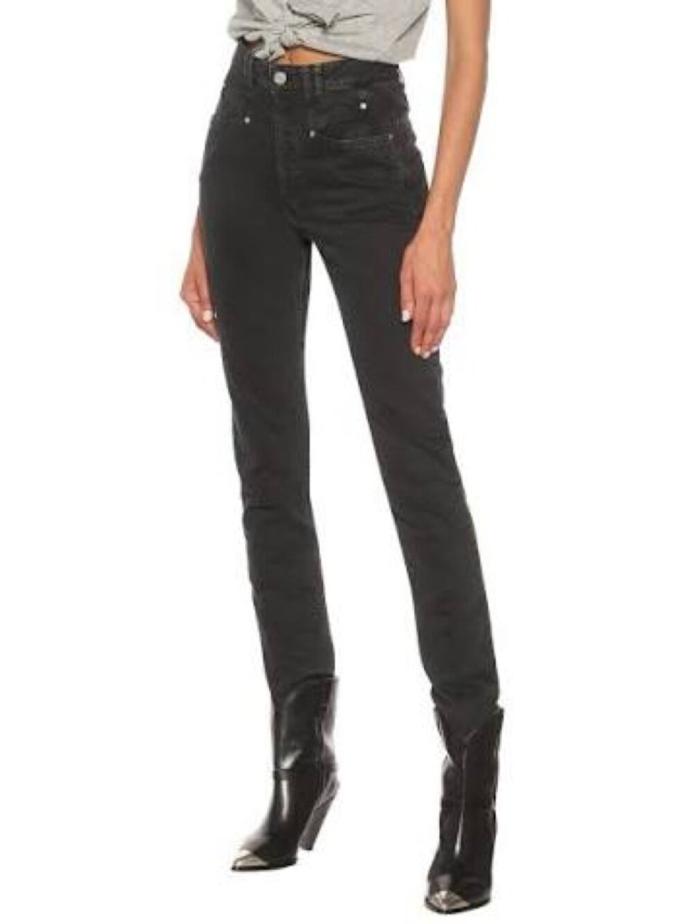 Isabel Marant Black Nominic Jeans - Picture 1 of 10